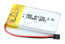 401730 lipo 3.7v 150mAH 160mAH锂聚合物电池，用于蓝牙GPS跟踪器