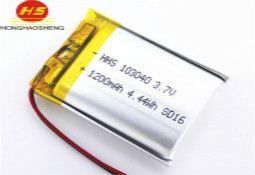 直销103040 1200mah自行车灯锂电池3.7v led照明gps环保电池