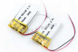小型锂电池80mah 501120 3.7v长循环寿命锂电池可充电蓝牙
