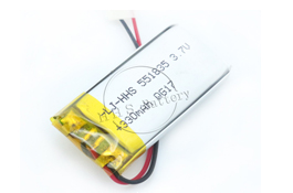 原装551835 3.7V 330mAh可充电脂离子电池，适用于智能手环