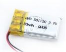 30mAH-500mAH - 小型锂电池80mah 501120 3.7v长循环寿命锂电池可充电蓝牙