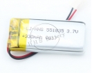 30mAH-500mAH - 原装551835 3.7V 330mAh可充电脂离子电池，适用于智能手环