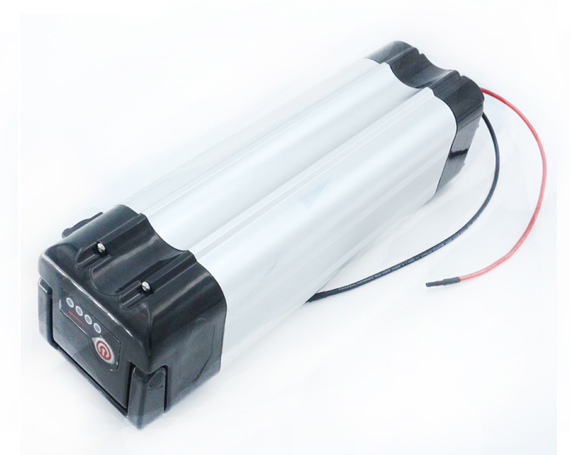 功能强大的14ah 48v 1000w电动自行车电池三洋18650锂离子48伏电池配银色鱼壳