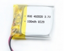 30mAH-500mAH - HHS 3.7V 120mAh 402020电池锂聚合物可充电中置MP3 GPS