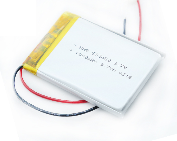 HHS 3.7V 1000mAh 503450锂聚合物电池可充电Lipo用于GPS蓝牙