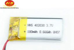 厂家批发402030 190mah聚合物锂电池蓝牙电池可定做充电电池