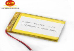 直销聚合物锂电池 503759 1200MAH GPS按摩器无线终端可充电电池