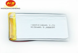 鸿昊升电池厂家供应超薄异形 聚合物锂电池014049 3.7V 130MAH 微型仪蓝光护肤美容