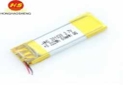 301030 60mah蓝牙穿戴健康智能手环睡眠质量监测运动计步专用锂电池