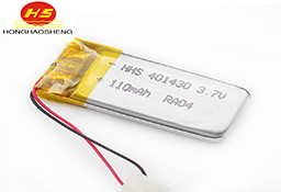 深圳鸿昊升电401430 3.7V 110mah聚合物电池 摄像笔电池智能手环锂电池