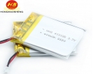 30mAH-500mAH - 深圳鸿昊升电池厂家现货403035 3.7v 400mAh小风扇 化妆盒聚合物锂电池