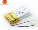 30mAH-500mAH - 深圳鸿昊升电池厂家直销聚合物锂电池501120 75mah蓝牙耳机照明灯用kc认证锂电池