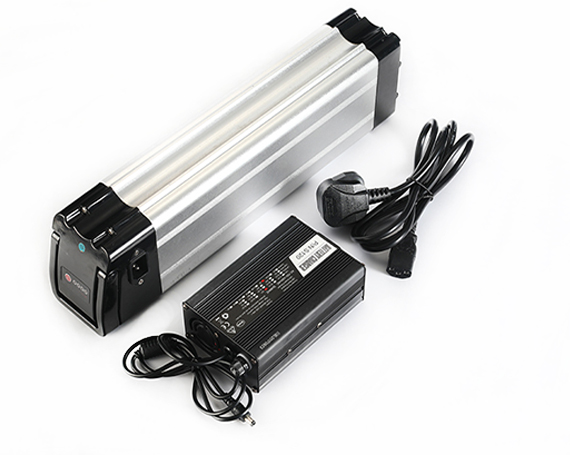 13S5P 18650电池48v 17Ah电动自行车电池，配有SILVER FISH SF-I外壳