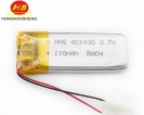 30mAH-500mAH - 深圳鸿昊升电401430 3.7V 110mah聚合物电池 摄像笔电池智能手环锂电池